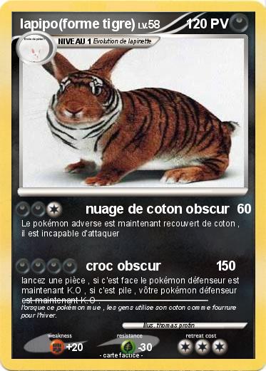 Pokemon lapipo(forme tigre)