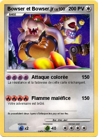 Pokemon Bowser et Bowser.jr
