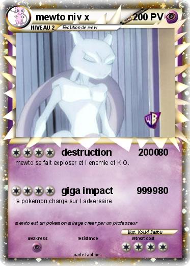 Pokemon mewto niv x