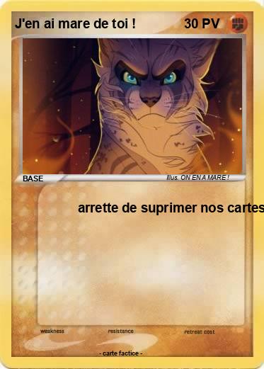 Pokemon J'en ai mare de toi !