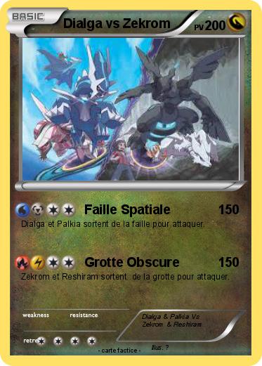 Pokemon Dialga vs Zekrom