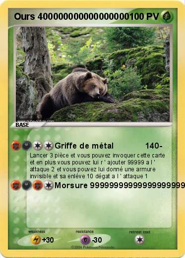 Pokemon Ours 400000000000000000
