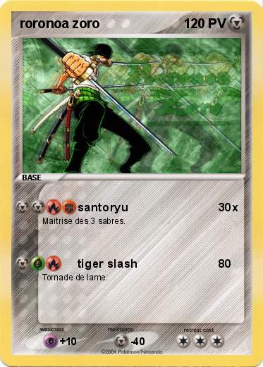 Pokemon roronoa zoro