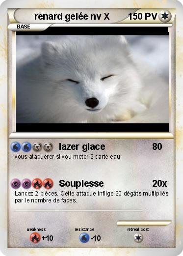 Pokemon renard gelée nv X