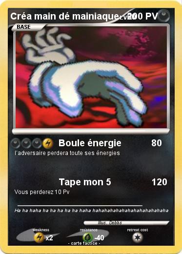 Pokemon Créa main dé mainiaque