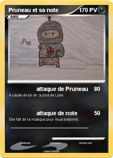 Pokemon Pruneau et sa note