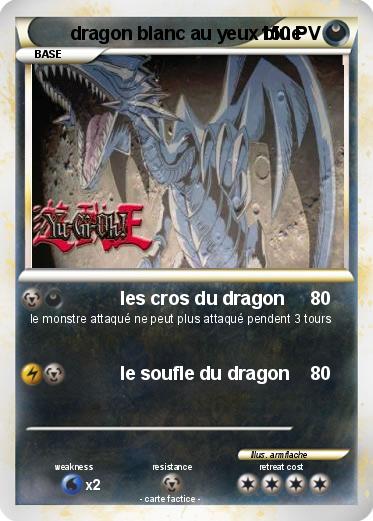 Pokemon dragon blanc au yeux blue