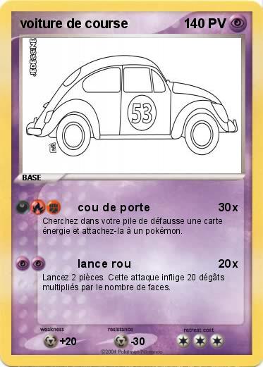Pokemon voiture de course