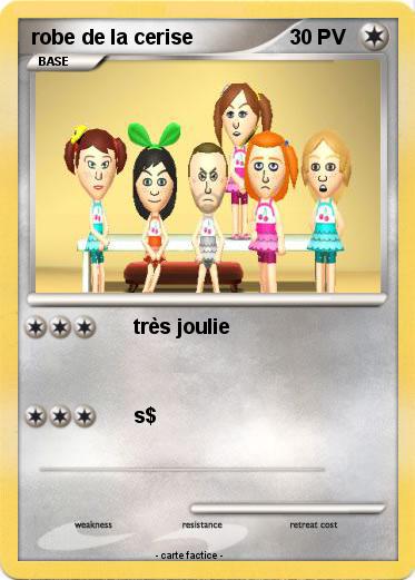 Pokemon robe de la cerise