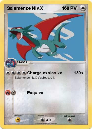 Pokemon Salamence Niv.X               1