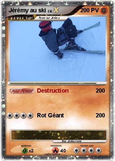 Pokemon Jérémy au ski