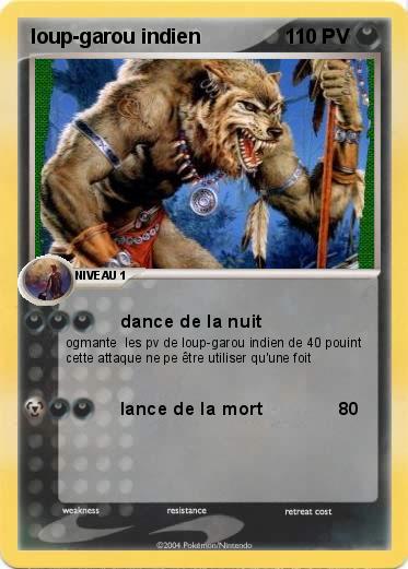 Pokemon loup-garou indien