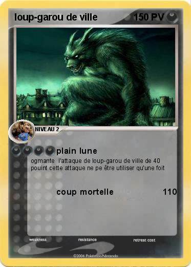 Pokemon loup-garou de ville