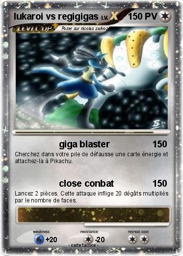 Pokemon lukaroi vs regigigas