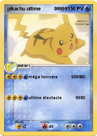 Pokemon pikachu ultime          99999