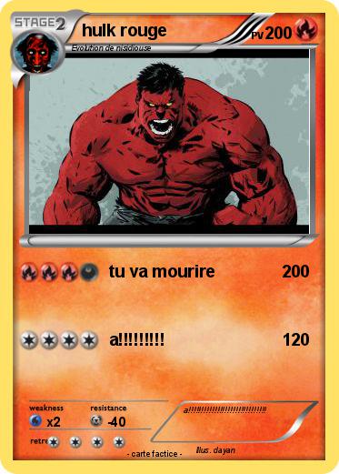 Pokemon hulk rouge