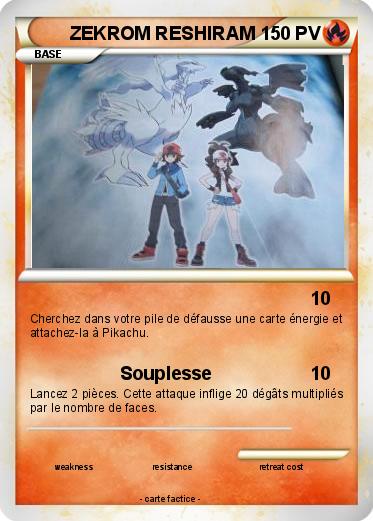 Pokemon ZEKROM RESHIRAM