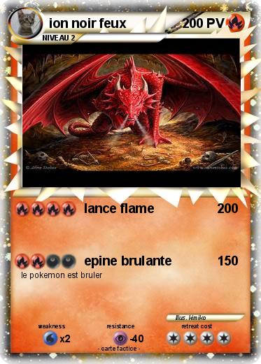 Pokemon ion noir feux
