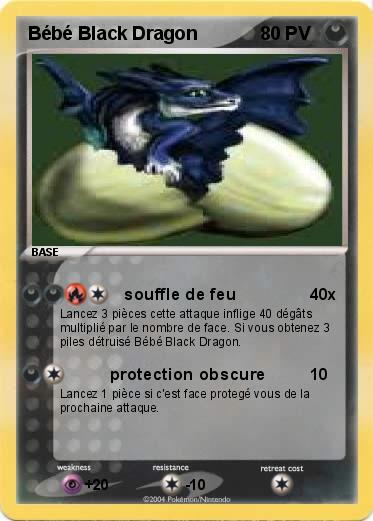 Pokemon Bébé Black Dragon