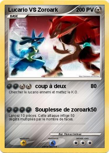 Pokemon Lucario VS Zoroark
