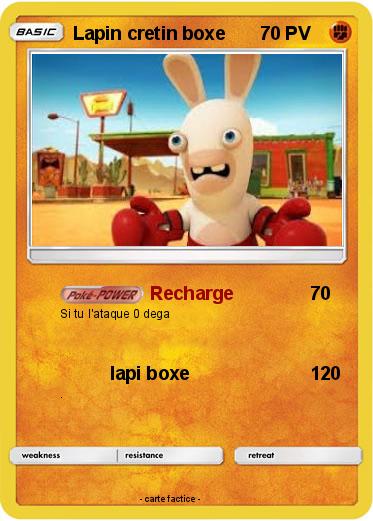 Pokemon Lapin cretin boxe