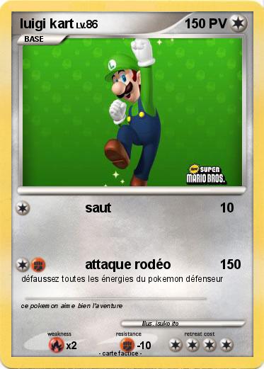 Pokemon luigi kart