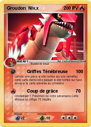 Pokemon Groudon  Niv.x