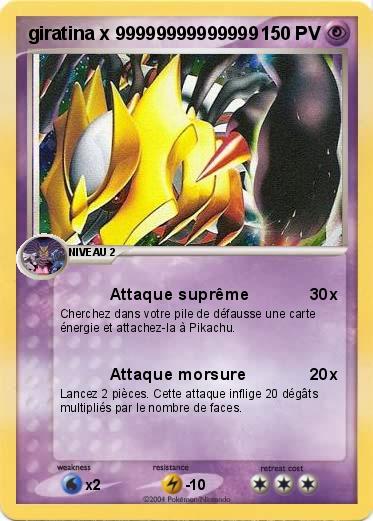 Pokemon giratina x 99999999999999