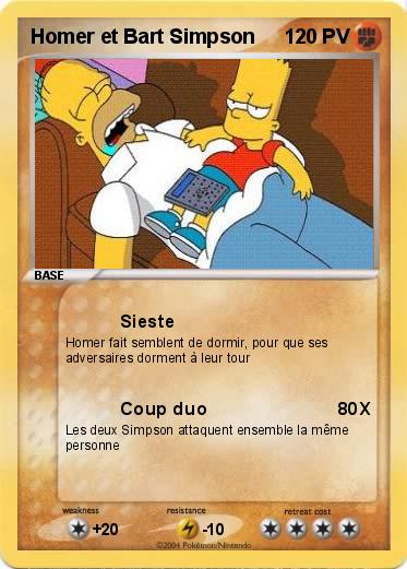 Pokemon Homer et Bart Simpson