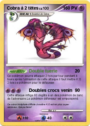 Pokemon Cobra à 2 têtes