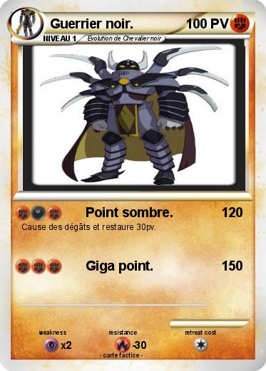 Pokemon Guerrier noir.