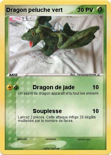 Pokemon Dragon peluche vert