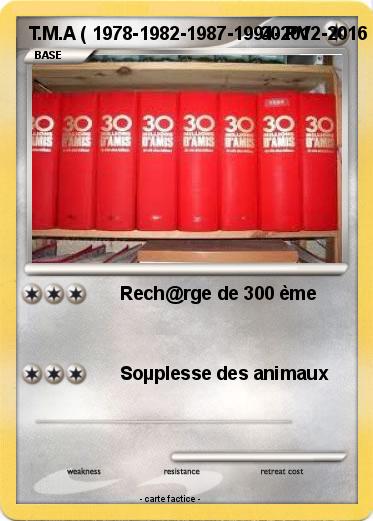 Pokemon T.M.A ( 1978-1982-1987-1994-2012-2016 )