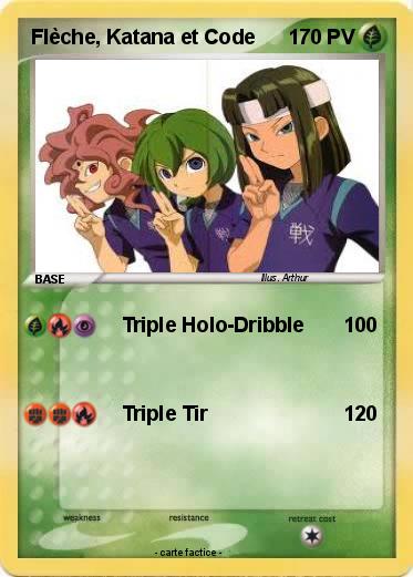 Pokemon Flèche, Katana et Code