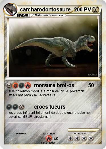 Pokemon carcharodontosaure