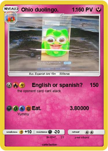 Pokemon Ohio duolingo.         1.