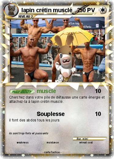 Pokemon lapin crétin musclé   2