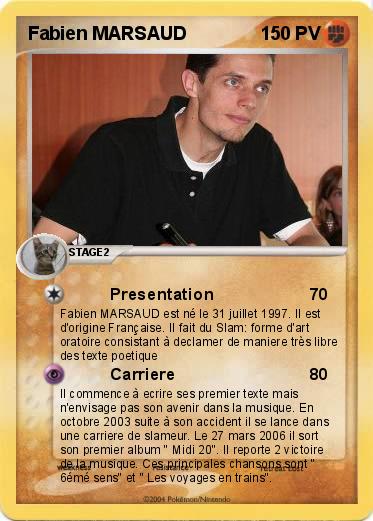 Pokemon Fabien MARSAUD