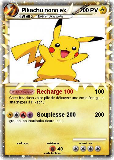 Pokemon Pikachu nono ex