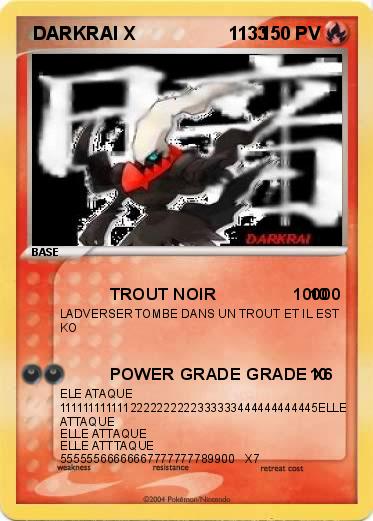 Pokemon  DARKRAI X                  1133