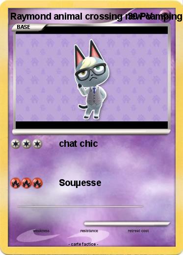 Pokemon Raymond animal crossing new camping