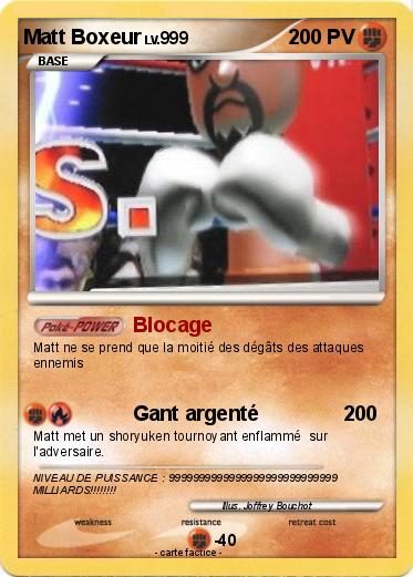 Pokemon Matt Boxeur
