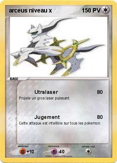 Pokemon arceus niveau x