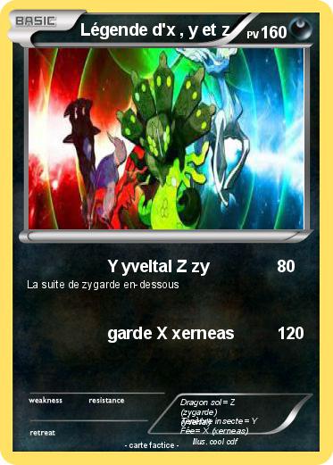Pokemon Légende d'x , y et z