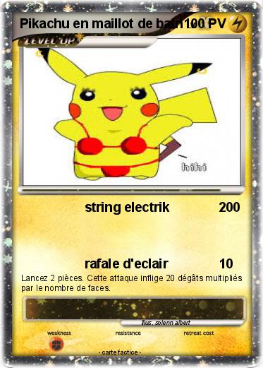 Pokemon Pikachu en maillot de bain