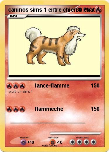 Pokemon caninos sims 1 entre chien & chat