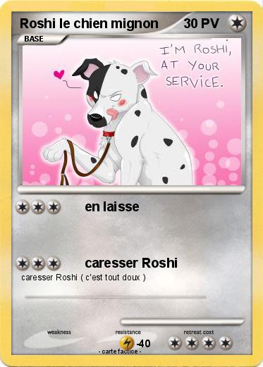 Pokemon Roshi le chien mignon