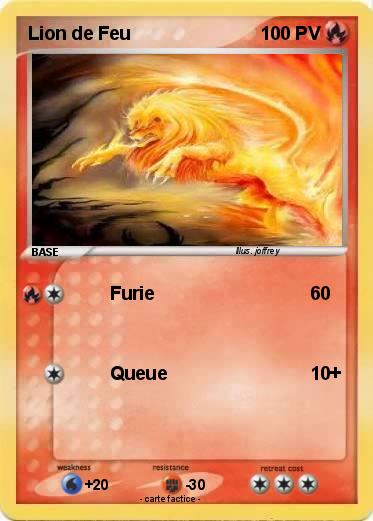 Pokemon Lion de Feu