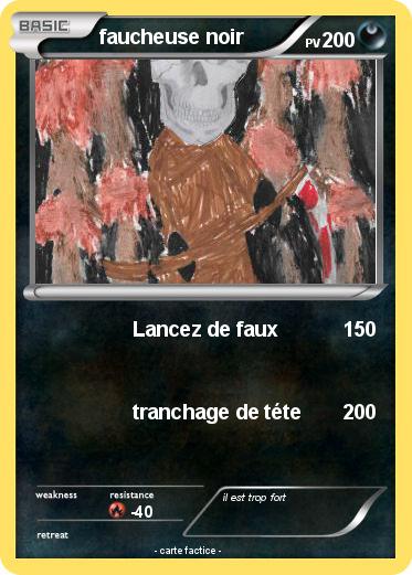 Pokemon faucheuse noir