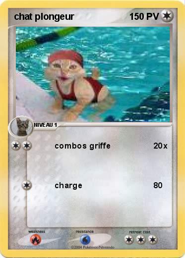 Pokemon chat plongeur